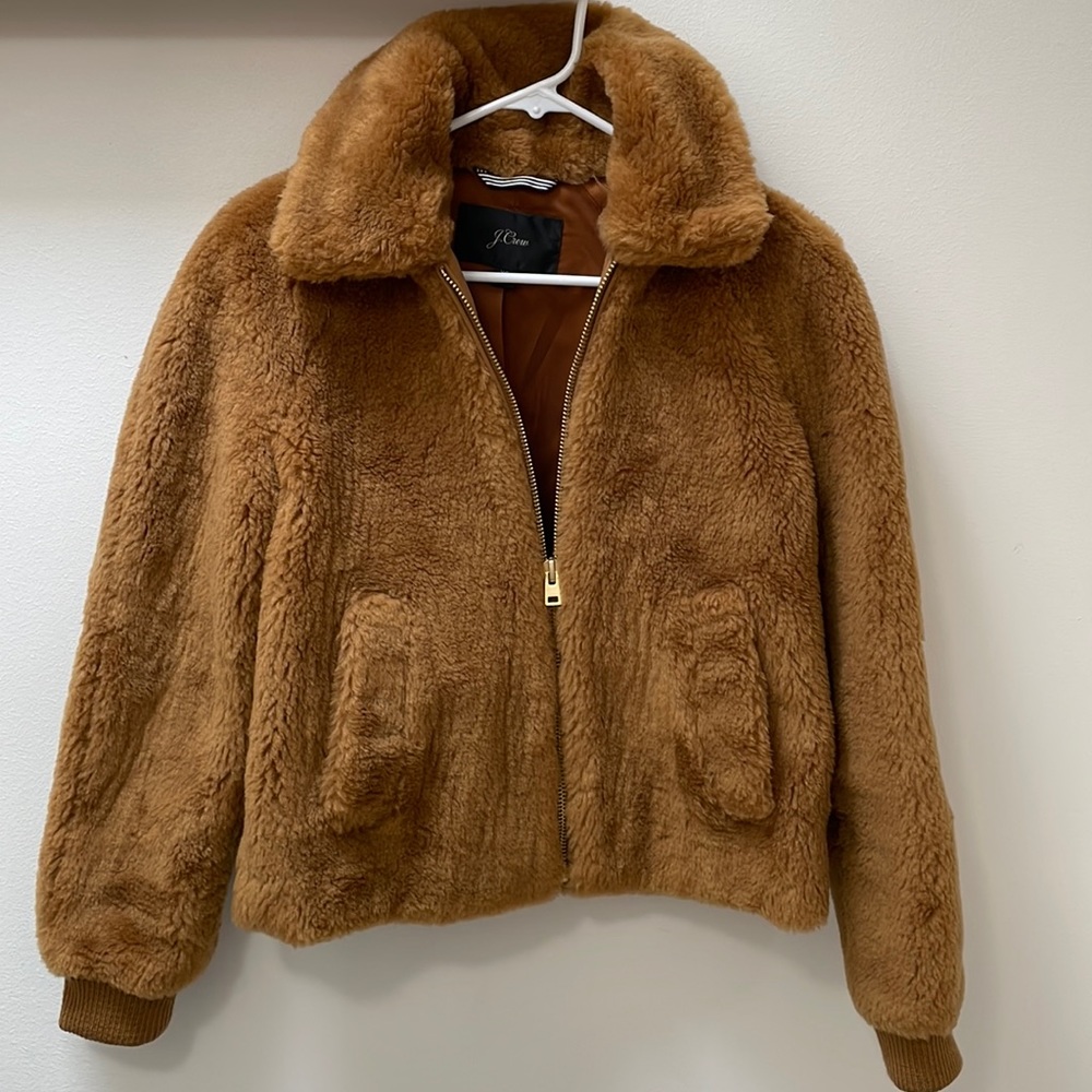 J Crew Faux Fur Coat